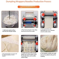 Machine à couper les nouilles électrique en acier inoxydable, presse à pâte multifonction, rouleau à pâtes pour spaghetti, ramen, restaurant