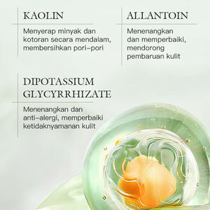 มาส์กหน้าทำความสะอาดล้ำลึก ควบคุมความมัน 120 กรัม ได้รับการรับรองจาก Bpom ยี่ห้อ KORMESIC  มาส์กโคลนทำความสะอาดผิวหน้าผสมใบบัวบก ช่วยปลอบประโลมผิว - Product Image 4