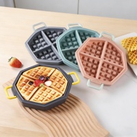 Moule à gaufres en silicone personnalisable de qualité supérieure, sans BPA, réutilisable, pour la cuisson en gros