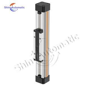 Silinder Tanpa Batang Standar OSP OST, Silinder Pneumatik Aksi Ganda, Piston Udara, Rel Geser Mekanis yang Dapat Disesuaikan, Silinder Rel Geser Bersambung Aluminium - Product Image 3