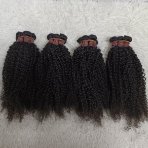 Extensions de cheveux humains bouclés crépus Letsfly, 22 pouces, 50 grammes, bouclés profonds, 100% cheveux humains, trame de cheveux, 20 pièces, vente en gros - Product Image 6
