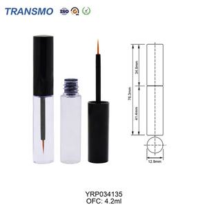 Flacon de mascara vide en plastique soufflé, tube de mascara doré, emballage de mascara liquide, flacon de sérum pour cils - Product Image 2