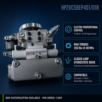 Pompe à pistons axiaux à déplacement variable A4VG56EP4D1/32R 56cc électro-proporcionnelle, remplacement de Rexroth pour bétonnière et engins de construction