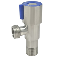Robinet d'arrêt d'angle moderne en acier inoxydable de qualité supérieure, prix direct usine, installation facile pour salle de bain