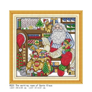 NKF Các Loại Khác Nhau Của Ông Già Noel CHA Giáng Sinh Dmc Cross Stitch Kits DIY Handmade Quà Tặng Giáng Sinh - Product Image 4