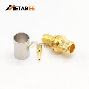 Conector Coaxial RF Estándar <span class=keywords><strong>SMA</strong></span> Hembra Recto, Conector <span class=keywords><strong>SMA</strong></span> Hembra para Cable Coaxial RG316 RG174 - Product Image 2