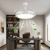 Ventilateur de plafond style ferme avec lumière, 42 pouces, 96W, pales en bois rustique, télécommande, 3 couleurs à intensité variable, pour chambre et salon