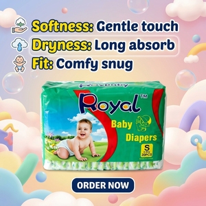 Muestra Gratuita de Pañales para Bebé al por Mayor, Pañales de Primera Calidad, Súper Absorbentes, con Protección Contra Fugas - Product Image 1