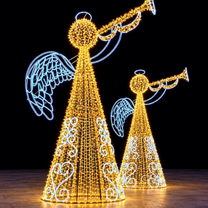 Angel Sculpture <b>Light</b> Designed Around a Guardian Figure Concept for Christmas Decoration and Evening Ambience - Product Image 1