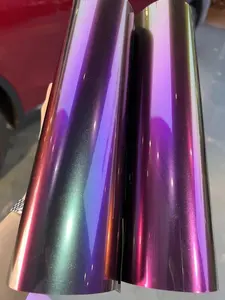 TOPSEE – film vinyle <span class=keywords><strong>super</strong></span> brillant motif <span class=keywords><strong>licorne</strong></span> céleste, film de couleur changeante pour voiture avec doublure en plastique PET - Product Image 3