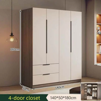 Armoire en bois moderne, intégrée, démontable, portable, prête à assembler, autoportante, écologique et durable pour chambre d'hôtel