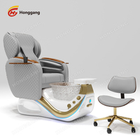 Fauteuil Pédicure Électrique Moderne de Luxe, Surfing Massage Pipeless, Couleur Personnalisée, Confortable pour Salon