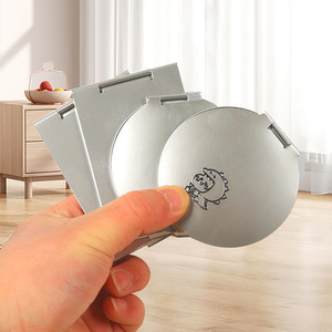 Portable Round Makeup <b>Mirror</b> Aluminum Case With Bear Design <b>Compact</b> <b>Mirror</b> For Personal Gift Use - Product Image 3