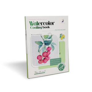1 <span class=keywords><strong>libro</strong></span> de acuarelas plegable en tres partes con pintura incorporada, <span class=keywords><strong>libro</strong></span> de dibujo y coloreado portátil DIY - Product Image 5