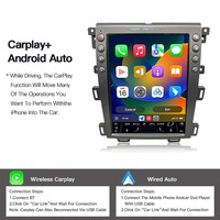 Autoradio STWEI Android 14 pour Ford Edge 2011-2014 Navigation Multimédia Bluetooth 4G DSP CarPlay Sans Fil Écran Radio 8+128
