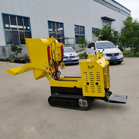 Usine nouvelle chenille Dumper 500kg entièrement hydraulique Euro 5 moteur diesel démarrage électrique vente chaude usage domestique Mini décharge avec pelle