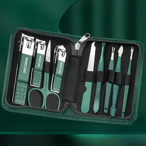 6/9Pcs Set Stainless Steel Manicure Set Portable Beauty <b>Kit</b> with <b>Nail</b> Clippers Scissors Files Dual-End <b>Nail</b> Pusher Tool - Product Image 3