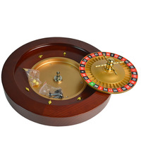 Roue de roulette en bois de bouleau de 18 pouces, roue de jeu de casino professionnelle pour la maison et les clubs