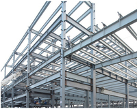 Estructura de acero de segunda mano anticorrosión para almacén, estructura de taller, a la venta