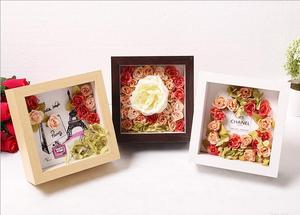 กรอบรูปดอกไม้ 3 มิติ แบรนด์ Custom <span class=keywords><strong>Doremi</strong></span> แบบกล่องลึก ทำจากไม้สีขาว งานแฮนด์เมด สำหรับตกแต่งบ้าน ขายส่ง แบบเรียบง่าย - Product Image 6