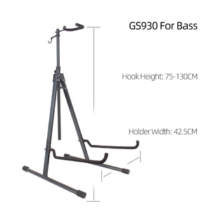 מעמד בס מתכוונן מדגם Yinyu GS930 עם וו קשת לתמיכה בטוחה של גיטרת בס לתרגול והופעה - Product Image 4