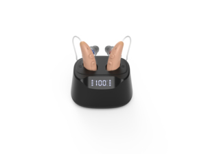 Aides auditives professionnelles pour seniors souffrant de surdité sévère - Gain de 45 dB, précision 16 canaux, batterie 50H avec étui de charge - Product Image 3