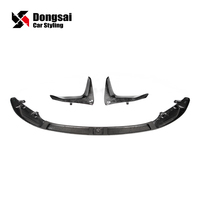 Lèvre avant en fibre de carbone préimprégnée style MP avec kit de séparateurs inférieurs pour BMW M3 F80 M4 F82 F83 2014-2020
