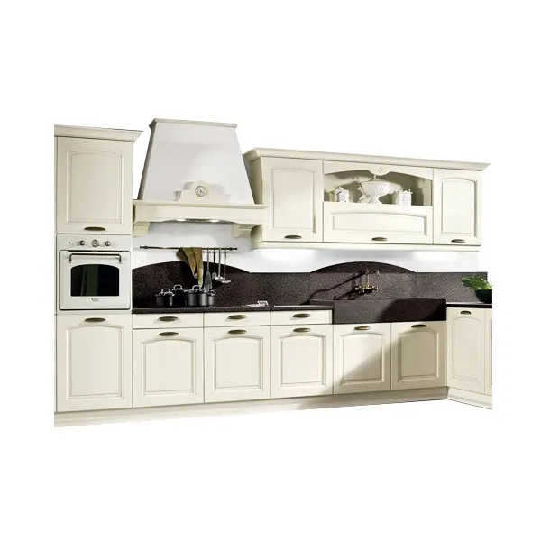 CBMmart Luxury island solid surface set di unità da cucina in compensato armadi moderni ad angolo pensili