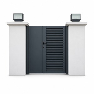 <span class=keywords><strong>Puerta</strong></span> de Jardín de Aluminio Personalizada de 4 pies, Resistente a los Rayos UV, con Doble Hoja Abatible, Estilo Hierro Forjado, <span class=keywords><strong>Puerta</strong></span> de Seguridad de Lujo para Entrada de Villa - Product Image 1