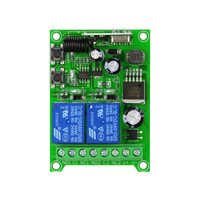 DC12-48V 2-Channel 433 Mhz RF Remote Control Switch Nirkabel 433 Mhz Receiver Untuk Motor Maju dan Mundur