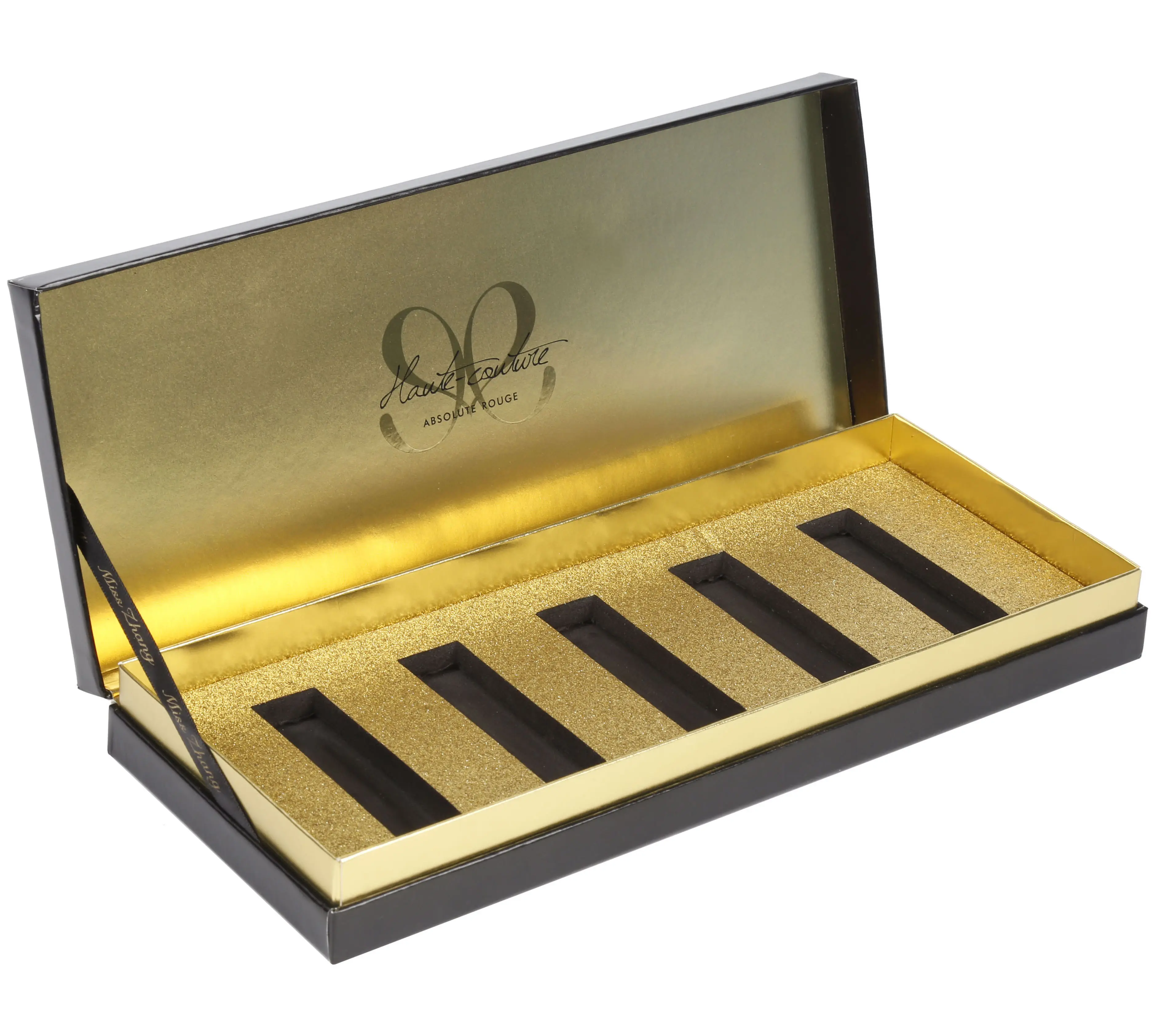 Gloss labial luxuoso, caixa de embalagem de cosméticos, de cartão, batom, caixa de presente feito sob encomenda, caixas de batom com logotipo