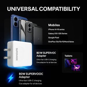 <span class=keywords><strong>Cargador</strong></span> de Laptop <span class=keywords><strong>OnePlus</strong></span> Realme <span class=keywords><strong>Nord</strong></span> Tecno Infinix Lava Vivo Oppo Itel a Prueba de Fuego 5v/3a QC3.0 80W Tipo-C - Product Image 6