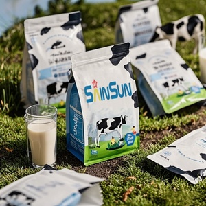 Bolsa de plástico mate con sellado de ocho lados, personalizada, de 30g, 50g, 100g, 250g, 500g, para envasado de polvo de leche y café - Product Image 1