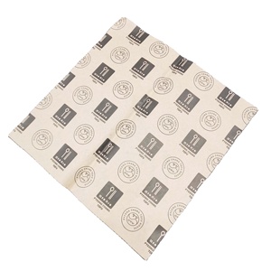 Papier ciré pour sandwichs en kraft personnalisé, résistant à la graisse, 12x12, pour l'emballage de la restauration rapide - Product Image 1