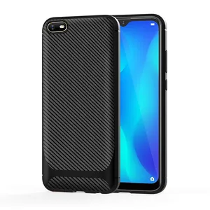 Trọng Lượng nhẹ Sợi Carbon Trường Hợp Đối Với Oppo A1K Cover Quay Lại