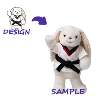Peluche personnalisée brodée, super douce, à poils longs, en maille de nylon fonctionnelle, vente en gros