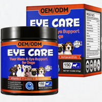 Soin des yeux pour chien : Complément anti-taches lacrymales et soutien oculaire – 150 Soft Chews avec Lutéine et Astaxanthine pour la santé oculaire