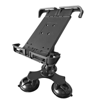 Super ventouse métal aluminium tablette PC support Triple ventouse Base fonction rotative camion utilisation support support pour utilisation en déplacement