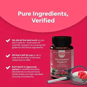 Women Hormone Regulation Flash Relief Angelica Root Melissa Officinalis Extract Menopause Capsule Dietary Supplements - Product Image 3