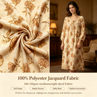 Tissu Jacquard 100% Polyester à Motifs pour Jupes, Vêtements de Nuit, Robes, Chemises de Nuit, Pyjamas – Largeur 58/60 pouces – Approvisionnement Direct