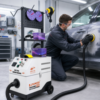 Ponceuse à air simple sans poussière FUNISI avec extracteur de poussière pour atelier de carrosserie automobile