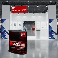 Stand de promotion pop-up de haute qualité, table d'affichage publicitaire portable pour les salons professionnels et la promotion en magasin
