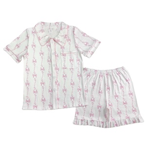 RTS <span class=keywords><strong>donna</strong></span> adulto pigiama estivo con scollo a V con bottone manica corta rosa Shorts Set <span class=keywords><strong>abbigliamento</strong></span> <span class=keywords><strong>donna</strong></span> adulti - Product Image 1