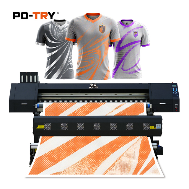 PO-TRY Professional Digital 2/4 for I3200 Printheads Sublimation Roll-to-Roll Automatic Printer