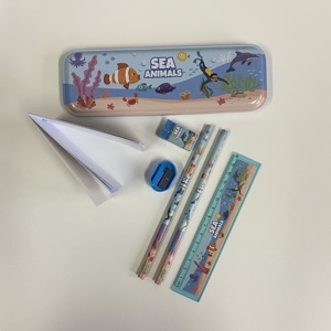 Bán buôn tùy chỉnh tự làm văn phòng phẩm thiết lập trở lại Trường Học Nghiên cứu thiết lập thế giới động vật bảy miếng - Product Image 6