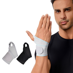 Wholesale Premium Adjustable Polyester Cotton Eco-friendly Badminton Sports Compression Stabilizer Wrist <b>Wrap</b> Braces Buckle - Product Image 1