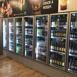 Marchandiseur <span class=keywords><strong>de</strong></span> congélateur <span class=keywords><strong>de</strong></span> matériel <span class=keywords><strong>de</strong></span> réfrigération <span class=keywords><strong>de</strong></span> supermarché avec la <span class=keywords><strong>porte</strong></span> en verre <span class=keywords><strong>de</strong></span> refroidisseur <span class=keywords><strong>de</strong></span> plain-pied - Product Image 3