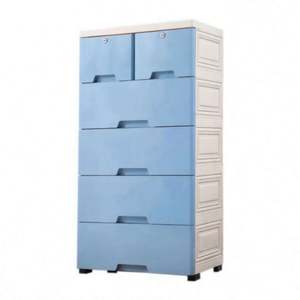 Armoire de rangement pour bébé à un seul niveau, assemblée, avec un design multifonctionnel et gain de place pour vêtements, literie et outils - Product Image 6