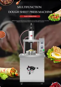 צ 'פאטי רוטי שטוח פנקייק טורטיה ביצוע מכונת קלוי ברווז לחם אפיית יצרנית מכונת הידראולי בצק עיתונות מכונת מחיר