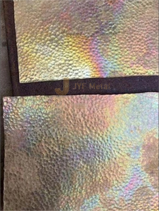 Panneaux muraux décoratifs en acier inoxydable de la série 300, martelés à la main, couleur et taille personnalisées EX302, pour la décoration intérieure, 0,5-3,0 mm - Product Image 3